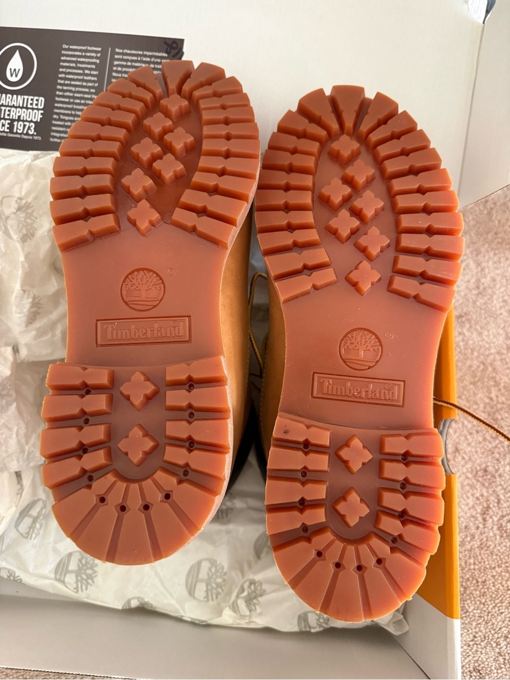 Timberland Wheat Nubuck Work Boots Men’s 8.5 NWT - Picture 5 of 8